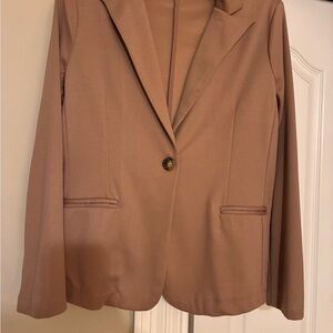 Elegant Women's Blazer in Tan